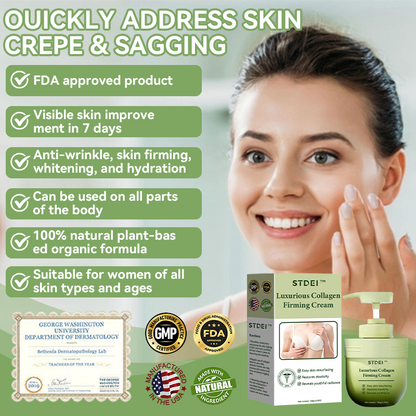 ✅ Official Store: STDEI™ Luxurious Collagen Firming Cream  (FDA-Approved👩‍⚕️) | Tightens Skin, Reduces Wrinkles, Reverses Signs of Aging