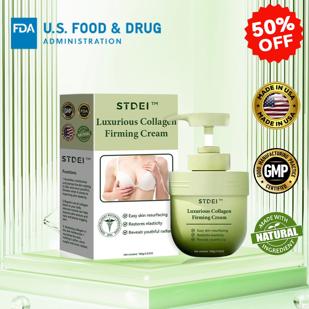 ✅ Official Store: STDEI™ Luxurious Collagen Firming Cream  (FDA-Approved👩‍⚕️) | Tightens Skin, Reduces Wrinkles, Reverses Signs of Aging