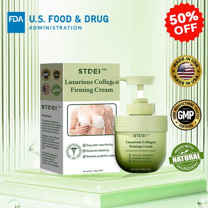 ✅ Official Store: STDEI™ Luxurious Collagen Firming Cream  (FDA-Approved👩‍⚕️) | Tightens Skin, Reduces Wrinkles, Reverses Signs of Aging